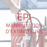 visuel formation EPI Manipulation d'extincteurs